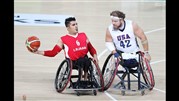 شکست ایران مقابل آمریکا در بسکتبال با ویلچر