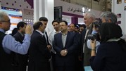 بازدید دبیر شورای عالی فضای مجازی از غرفه پست بانک در نمایشگاه الکامپ