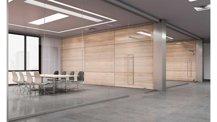 دکوراسیونی مدرن با پارتیشن اداری تتراگلس