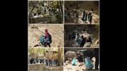 پاکسازی محیط زیست کوهستان درکه از زباله‌ 