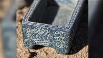 کشف جعبه آرایش نقش مار و عقرب در یک گور اشرافی ۳ هزار ساله در خراسان