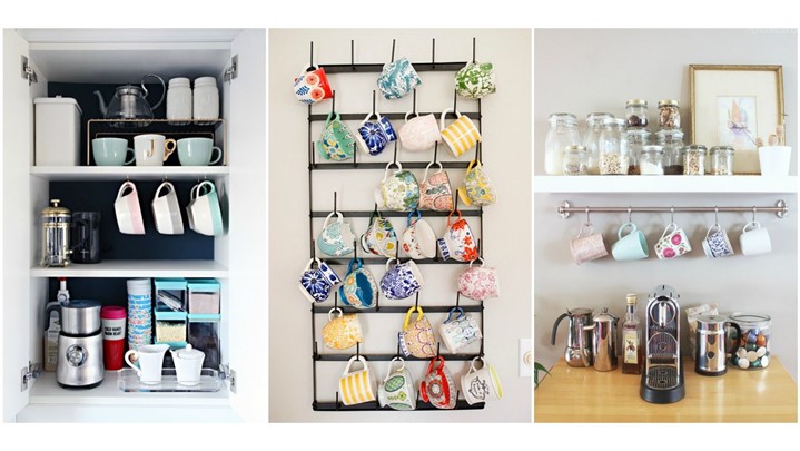 نحوه چیدمان کابینت با ظروف فانتزی نحوه چیدمان کابینت با ظروف فانتزی