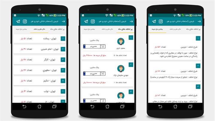 استعلام خلافی خودرو با اپلیکیشن فرمون  استعلام خلافی خودرو با اپلیکیشن فرمون