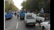 ساماندهی وانت بارها در جاده‌ها 