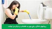 روشهای خانگی بازکردن توالت و رفع بوی بد فاضلاب