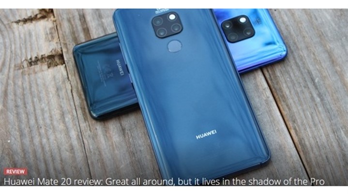 Huawei Mate 20 Pro به عنوان بهترین گوشی سال 2018 انتخاب شد