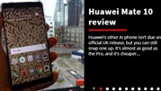 برتری های گوشی Huawei Mate 10 Pro  از نگاه رسانه های معتبر دنیا