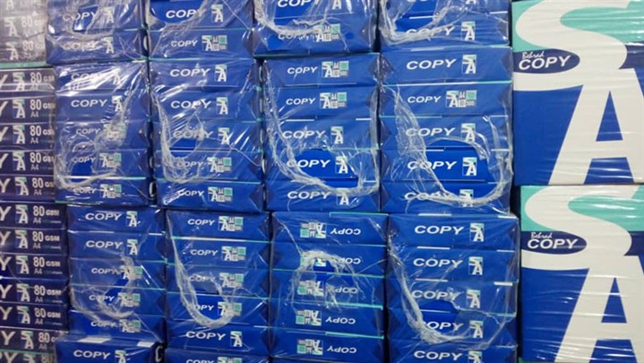 تخفیف20% درصدی کاغذ A4 و A5 کپی اِس اِی SA و کپی مکس از 22 مرداد ماه 1398 تخفیف20% درصدی کاغذ A4 و A5 کپی اِس اِی SA و کپی مکس از 22 مرداد ماه 1398