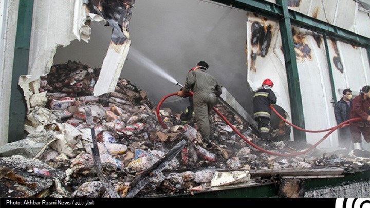 آتش سوزی در کشتارگاه صنعتی پرسفید آمل تحت پوشش بیمه ما