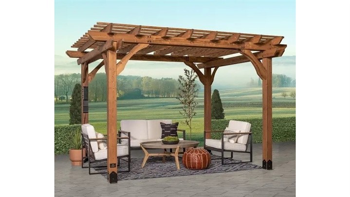 ساخت پرگولا و آلاچیق ترموود با چوبین ویلا