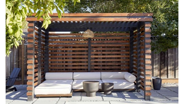 ساخت پرگولا و آلاچیق ترموود با چوبین ویلا