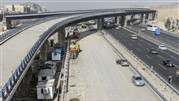 اتمام عملیات سازه‌ای پل شرق به جنوب تقاطع ثامن