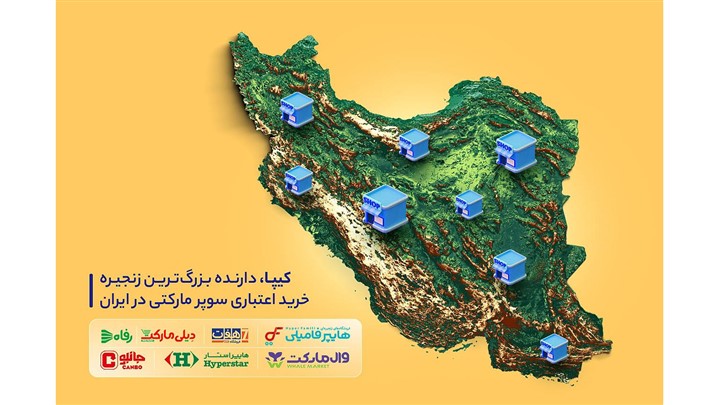 کیپا، دارنده بزرگترین زنجیره خرید اعتباری سوپر مارکتی در ایران کیپا، دارنده بزرگترین زنجیره خرید اعتباری سوپر مارکتی در ایران