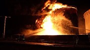 مخزن شرکت خطوط لوله نفت ایران در شهرری آتش گرفت 