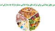 صدور مجوز بهداشتی برای شرکت های مواد غذایی مستلزم ارائه چه مدارکی است؟