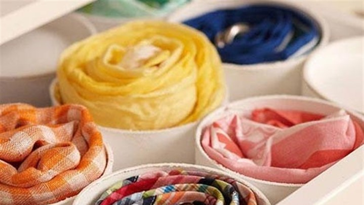 بسته بندی حوله ها و پرده ها در جابجایی و اسباب کشی